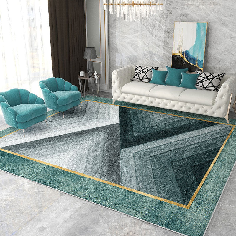 Simplicity Washable Carpet Modern Area Rug Polyester Stain Resistant Area Rug for Home Decor