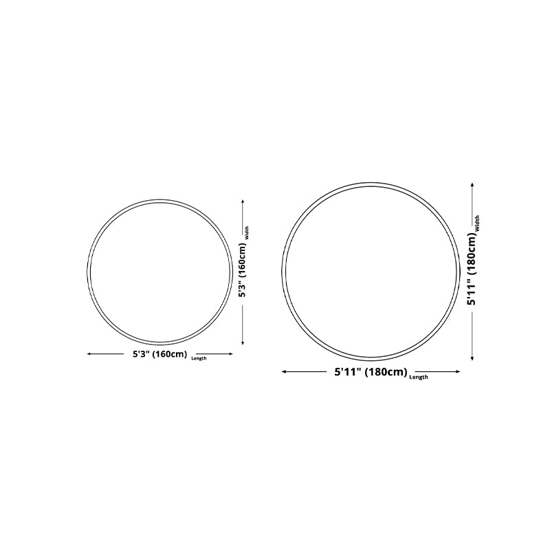 Round Polyester Carpet Trendy Houndstooth Pattern Rug Stain Resistant Area Rug for Living Room