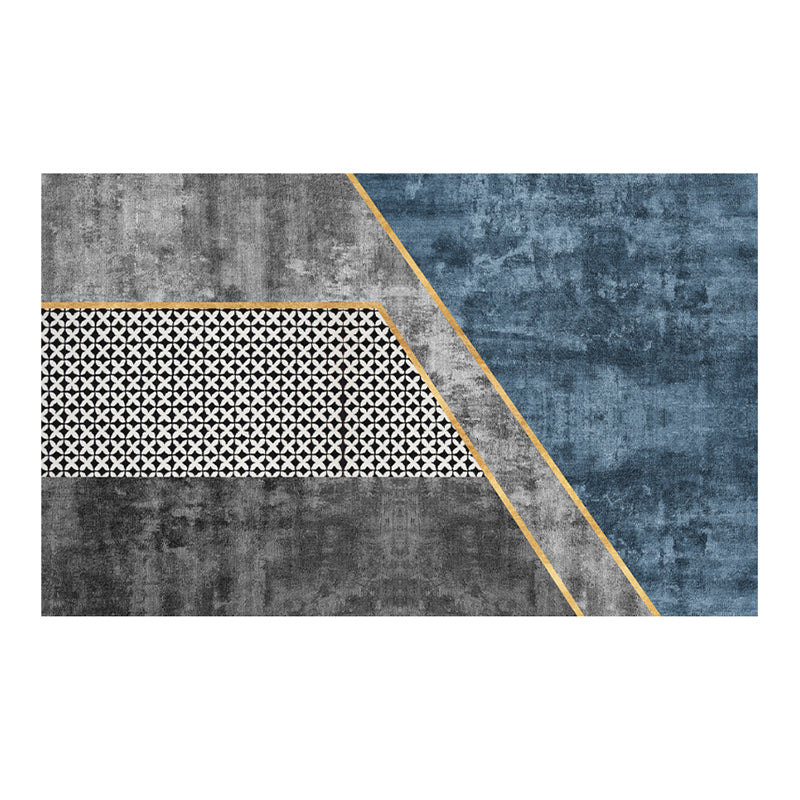 Luxury Area Carpet Modern Indoor Rug Non-Slip Backing Polyester Carpet for Living Room