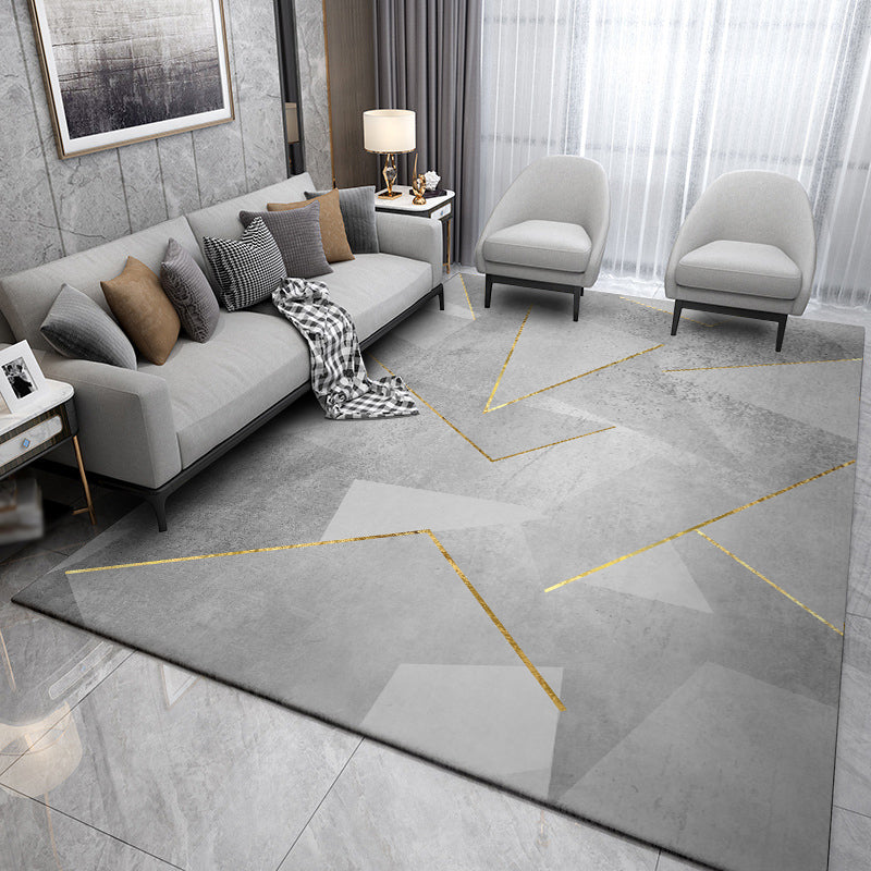 Minimalistisch gebied Rug vrijetijdscontrastpaneel Polyester Werkbestendig gebied Rug voor woonkamer