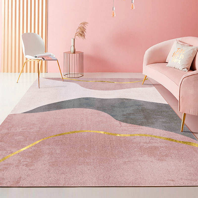 Minimalistisch gebied Rug vrijetijdscontrastpaneel Polyester Werkbestendig gebied Rug voor woonkamer