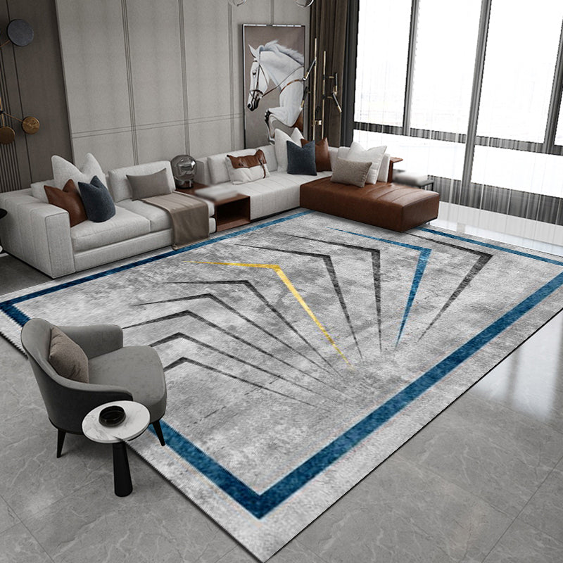Minimalistisch gebied Rug vrijetijdscontrastpaneel Polyester Werkbestendig gebied Rug voor woonkamer