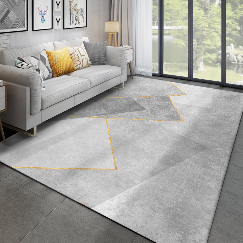Minimalistisch gebied Rug vrijetijdscontrastpaneel Polyester Werkbestendig gebied Rug voor woonkamer