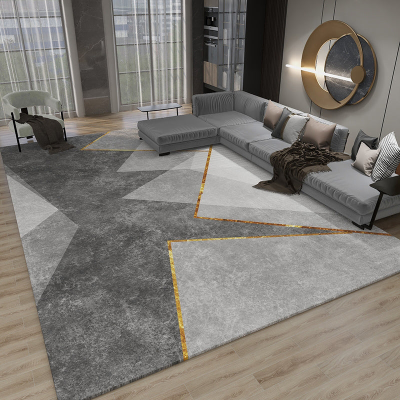 Minimalistisch gebied Rug vrijetijdscontrastpaneel Polyester Werkbestendig gebied Rug voor woonkamer