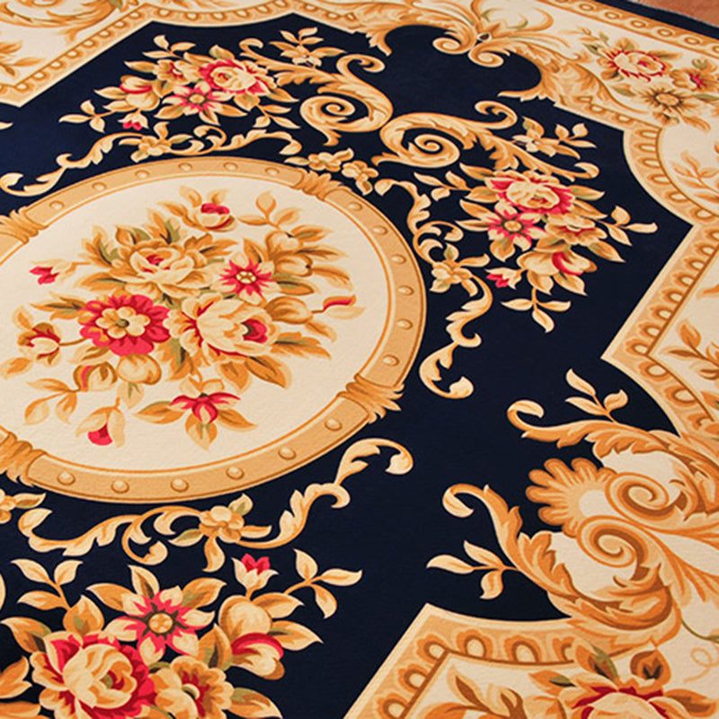 Fancy European Carpet Medallion Patroon Polyester Area Rug vlekbestendig Tapijt voor thuisdecoratie