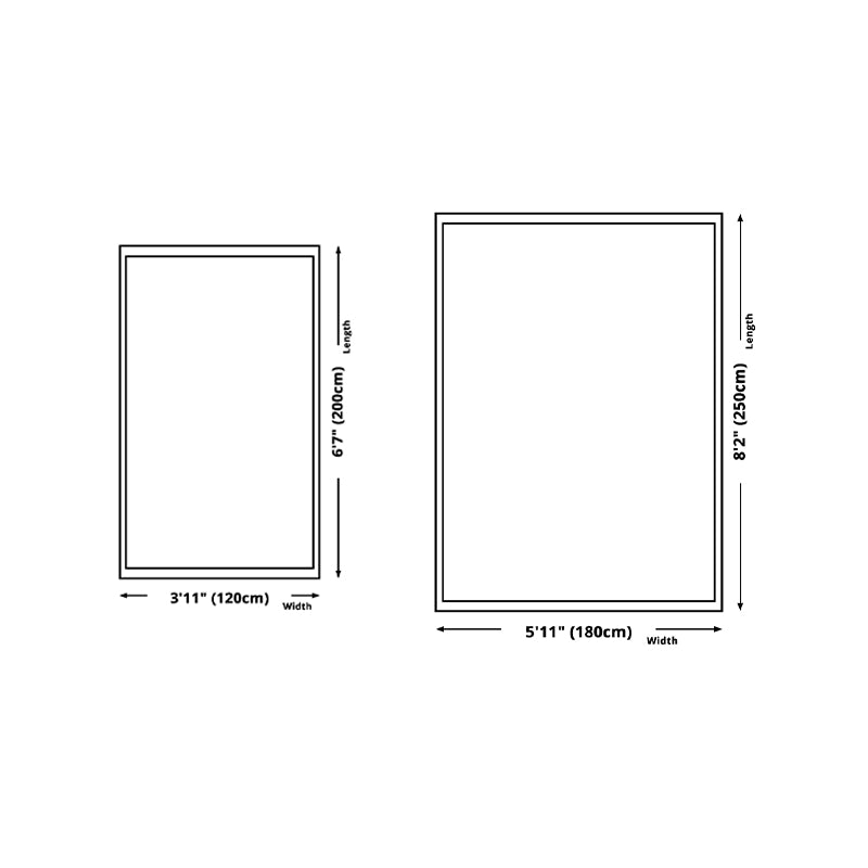 Minimalistisch binnenvleedkleed Contrastpaneel Ruug Polyester Stain Resistent gebied Tapijt voor woonkamer