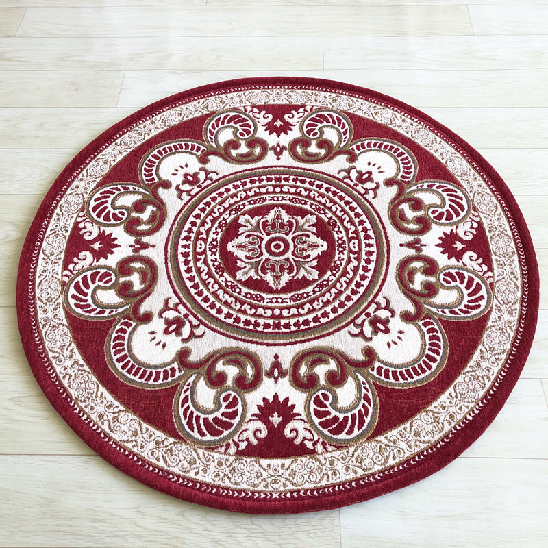 Fancy Modern Carpet Flower Pattern Polyester Area Rug Stain Resistant Rug for Home Decor