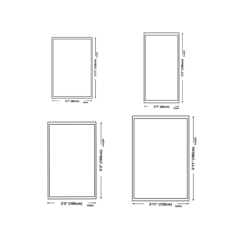 Casual veren bedrukt tapijt polyester gebied tapijt vlekbestendig binnenvleed voor woonkamer