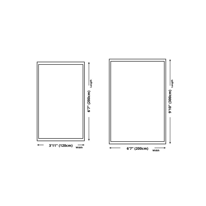 Light Green Modern Carpet Blending Striped Carpet Stain Resistant Carpet for Home Decor