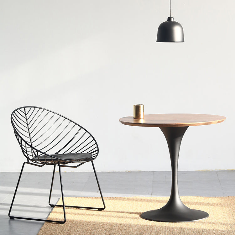 Mesa de comedor de madera sólida redonda Simplicidad de tulipán de tulipán para comedor para comedor