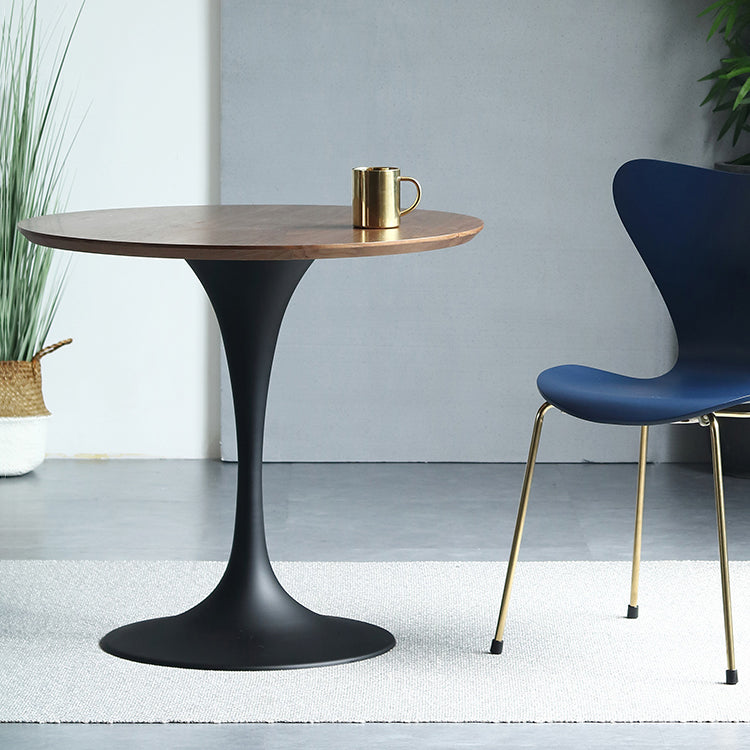 Mesa de comedor de madera sólida redonda Simplicidad de tulipán de tulipán para comedor para comedor