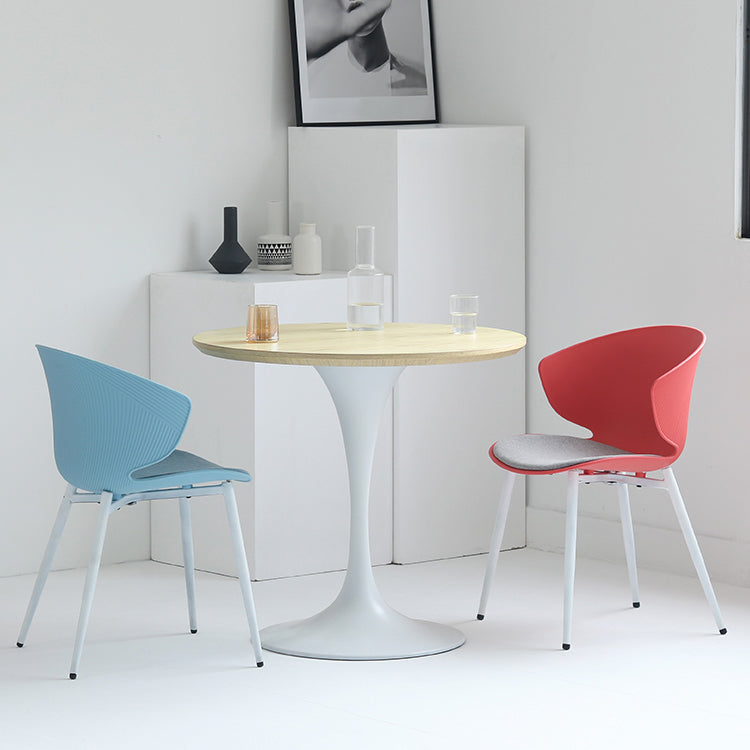Mesa de comedor de madera sólida redonda Simplicidad de tulipán de tulipán para comedor para comedor