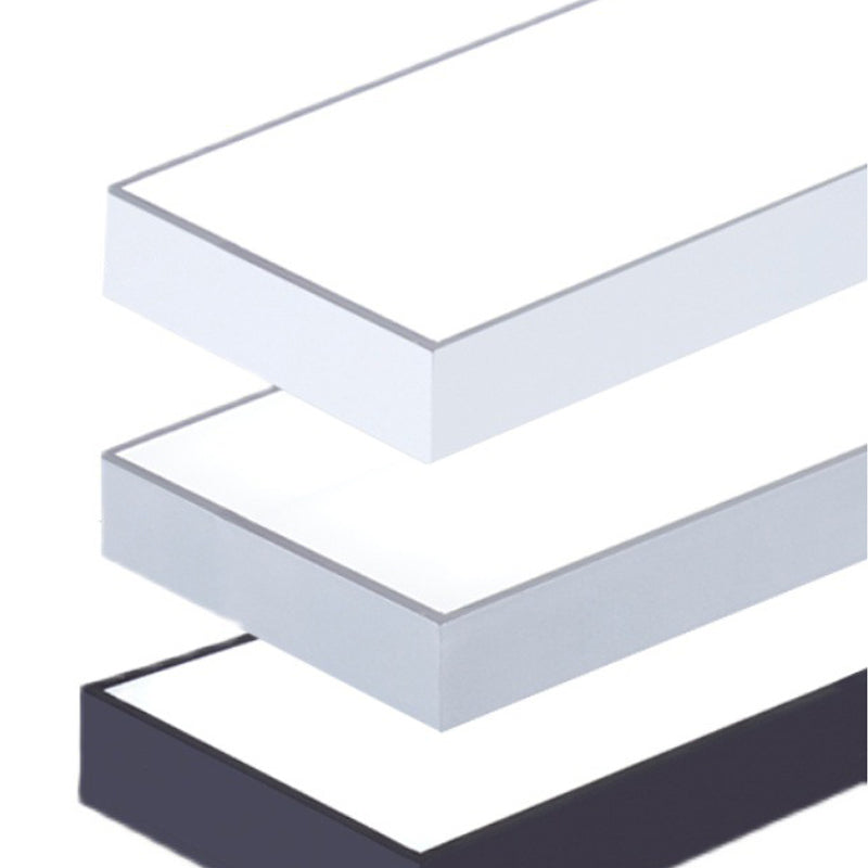 Moderne rechthoekige LED-plafondlamp Modern aluminium 1-lichts inbouw voor kantoor