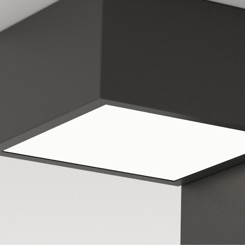 Square Shape LED Ceiling Lamp Modern Iron Flush Mount for Bedroom
