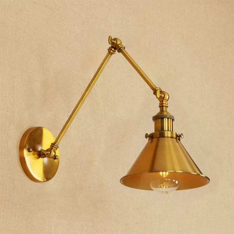 Einstellbare Armwandlampe Industrialstil 1 Leichte Wandmontagelampen