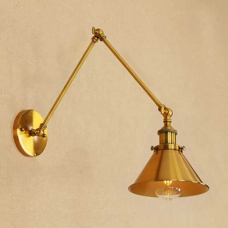 Einstellbare Armwandlampe Industrialstil 1 Leichte Wandmontagelampen