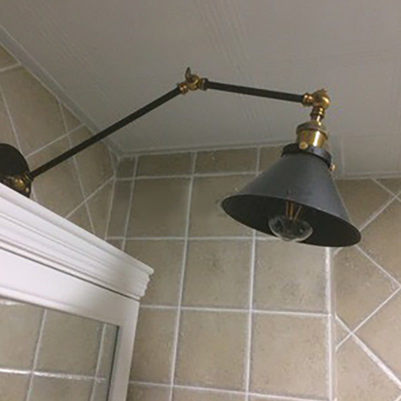 Einstellbare Armwandlampe Industrialstil 1 Leichte Wandmontagelampen