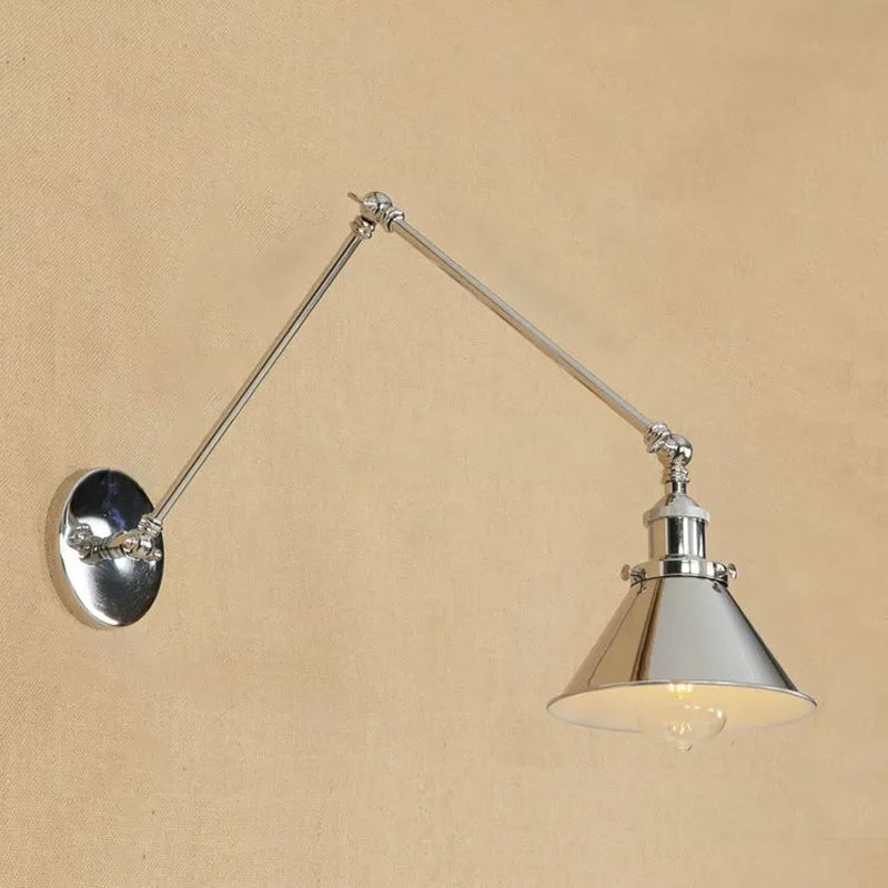Einstellbare Armwandlampe Industrialstil 1 Leichte Wandmontagelampen