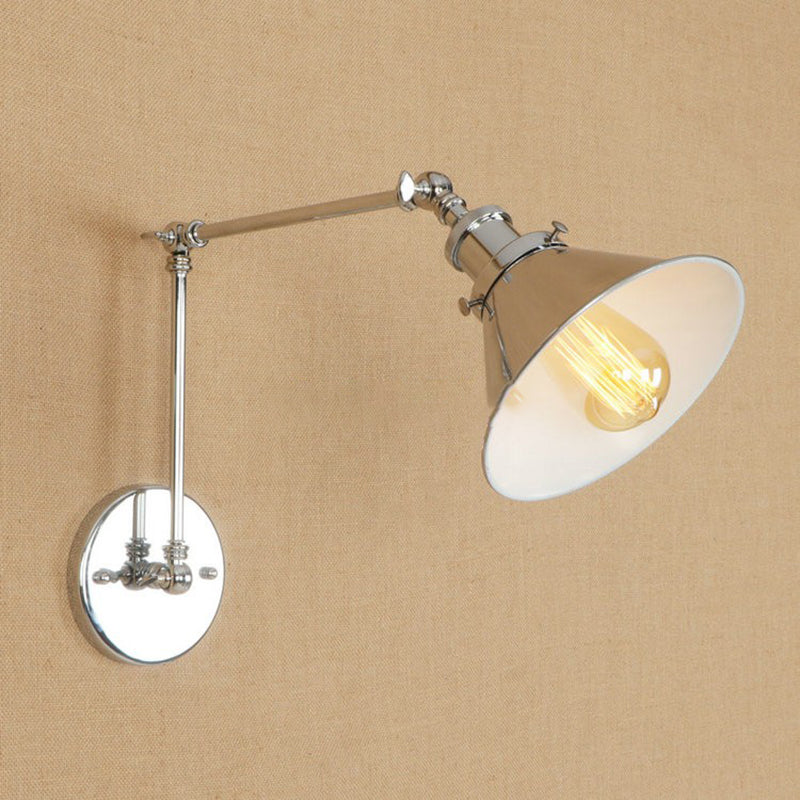 Einstellbare Armwandlampe Industrialstil 1 Leichte Wandmontagelampen