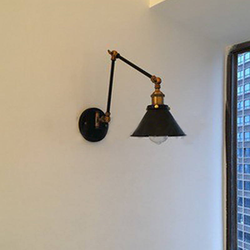 Einstellbare Armwandlampe Industrialstil 1 Leichte Wandmontagelampen