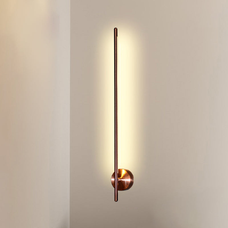 Zeitgenössischer Stil linearer LED -Wandlampe Metall 1 Licht Wandleuchte Leuchten