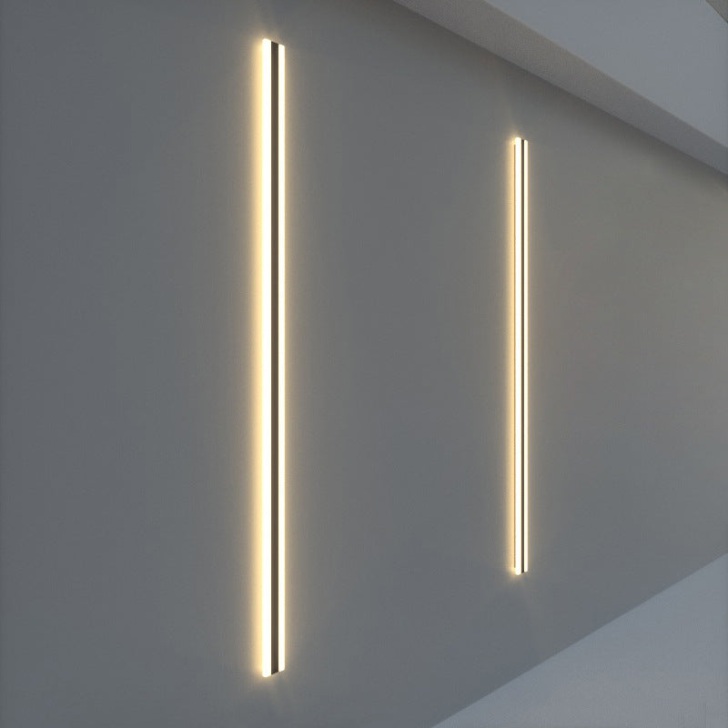 Lámpara de pared LED lineal de estilo contemporáneo 1 Luz de la pared de pared al aire libre.