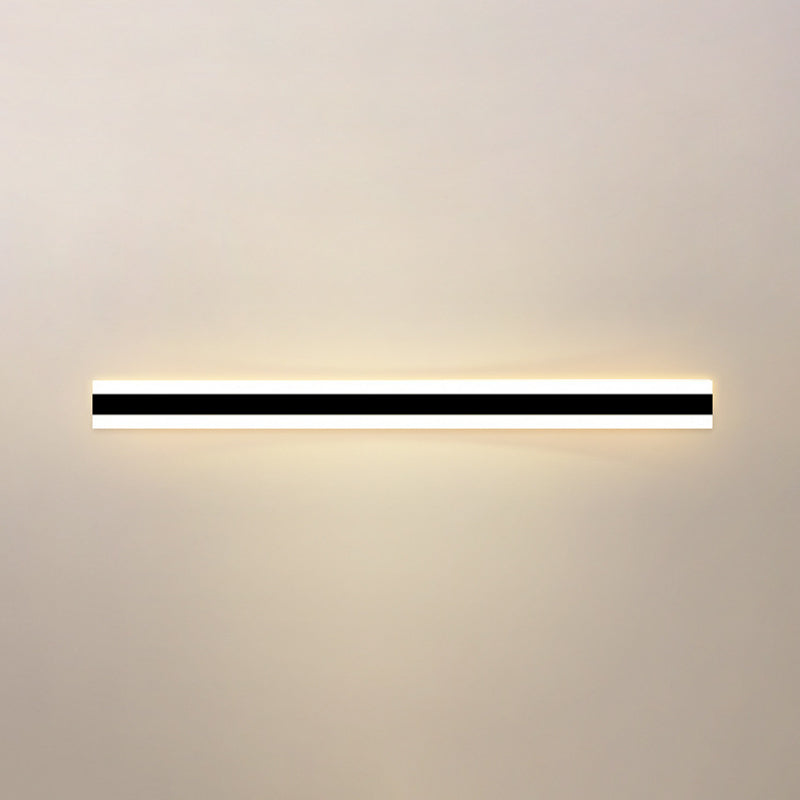 Lámpara de pared LED lineal de estilo contemporáneo 1 Luz de la pared de pared al aire libre.