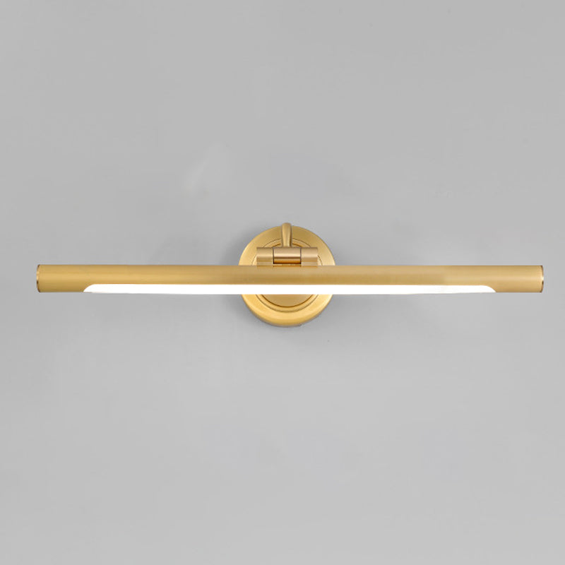 Modern Linear Vanity Light Fixture Copper Vanity Mirror Lights with Acrylic Shade