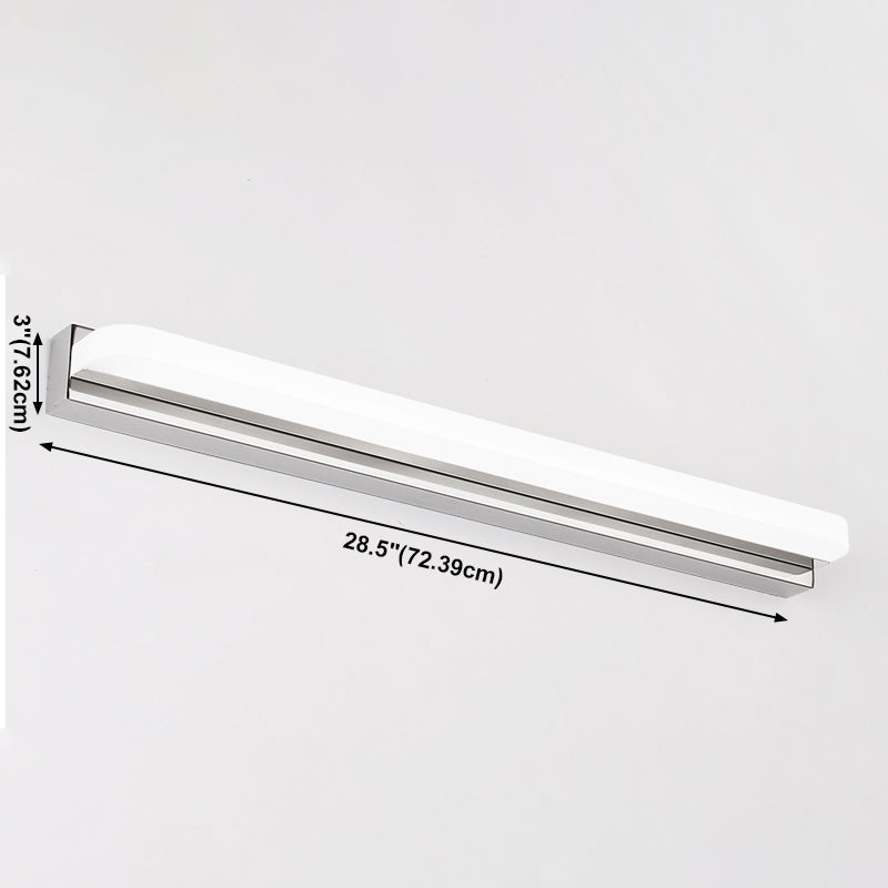 Modern Linear Vanity Wall Light Fixtures Metal 1 Light Wall Light Sconces
