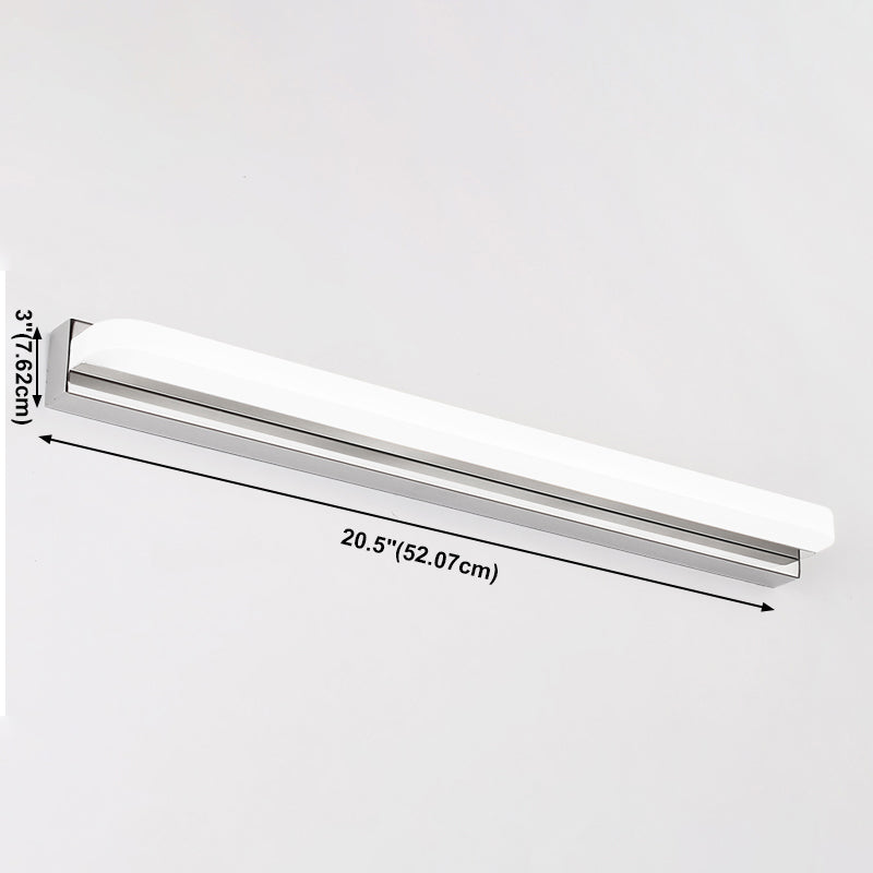 Modern Linear Vanity Wall Light Fixtures Metal 1 Light Wall Light Sconces