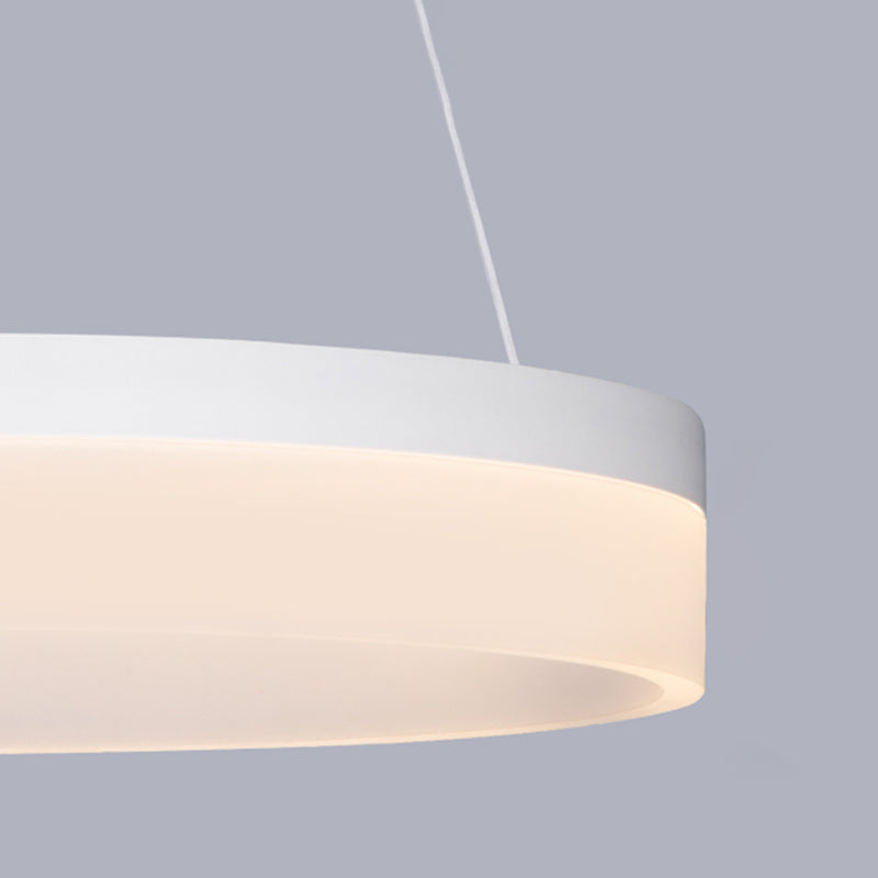 Single Tier Pendant Light Fixture Modern Circular Chandelier Lighting