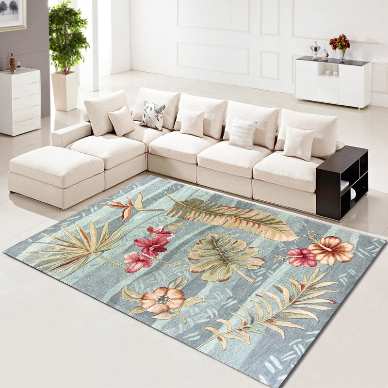 Modern European Carpet Antique Pattern Polyester Area Rug Non-Slip Backing Rugu for Home Decor