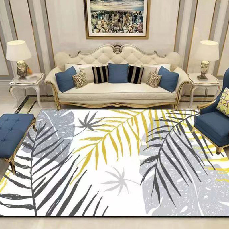 Modern bloemen Patroon Tapijten Polyester binnen Tapijt niet-slip achterste ruggebied Tapijt voor woonkamer