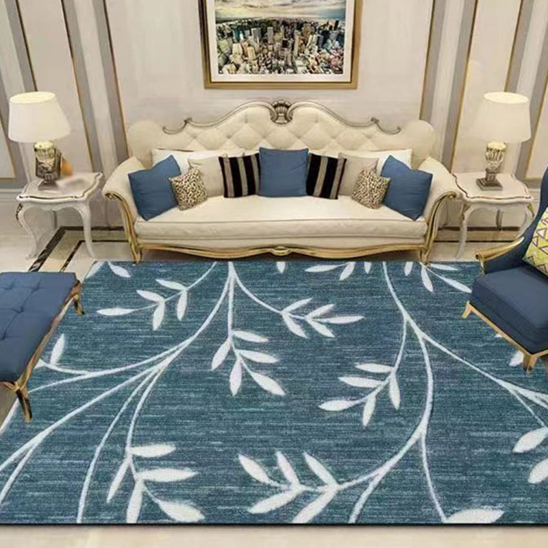 Modern bloemen Patroon Tapijten Polyester binnen Tapijt niet-slip achterste ruggebied Tapijt voor woonkamer