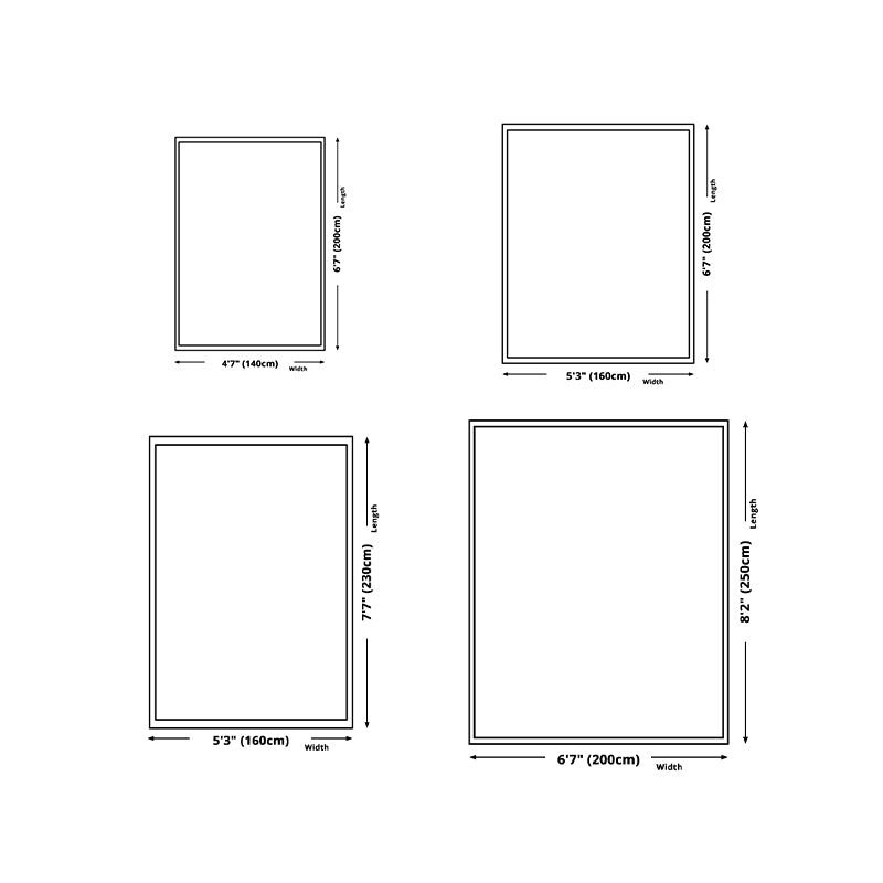 Beige Modern Rug Polyester Geometric Rug Non-Slip Backing Rug for Home Decoration