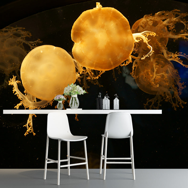 Customized Underwater Life Mural Wall Covering Mildew Resistant for Living Room