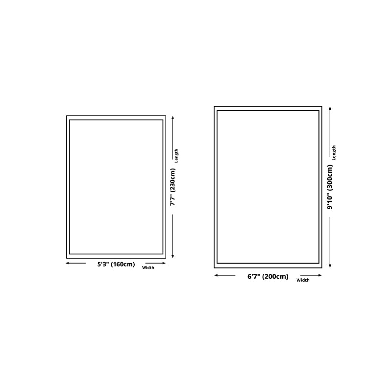 Modern Carpet Trendy Abstract Pattern Polyester Area Rug Stain Resistant Rug for Living Room