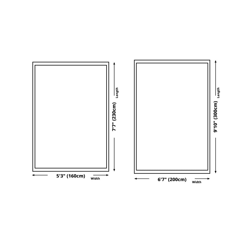 Atrovirens Modern Rug Polyester Color Block Rug Stain Resistant Rug for Living Room