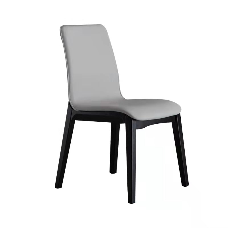 Chaise d'appoint de salon industrielle rembourrée, finition mate, chaise de salle à manger à dossier solide (Ensemble de 2)