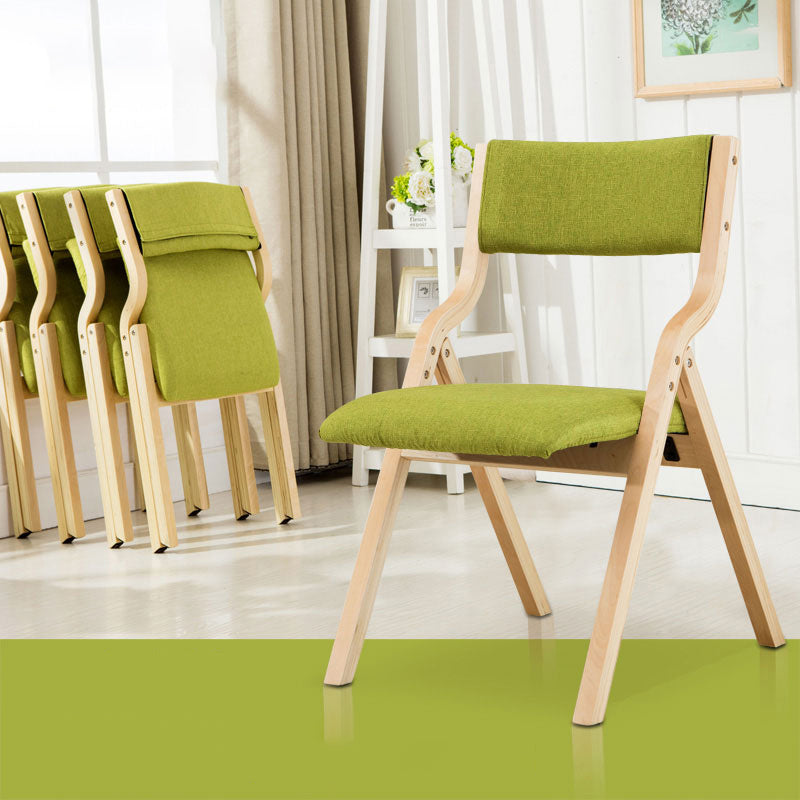 Chaise d'appoint à la maison contemporaine rembourrée, chaise de salle à manger ouverte au fini mat