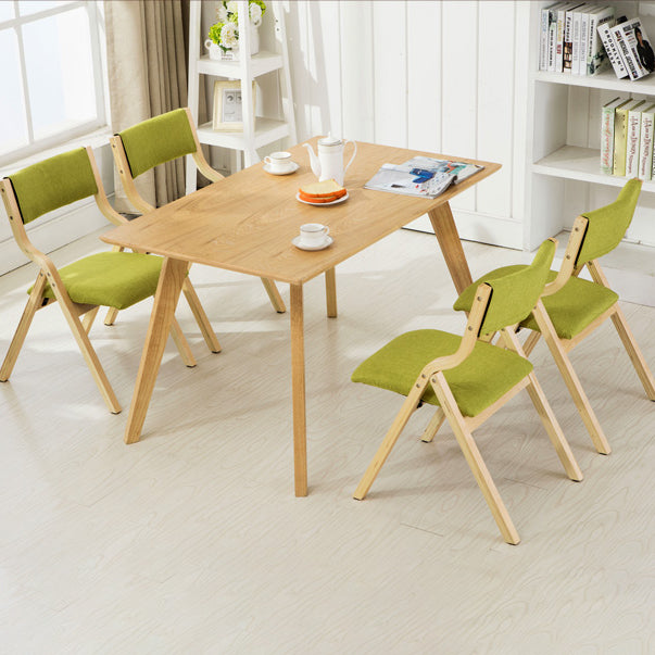 Chaise d'appoint à la maison contemporaine rembourrée, chaise de salle à manger ouverte au fini mat