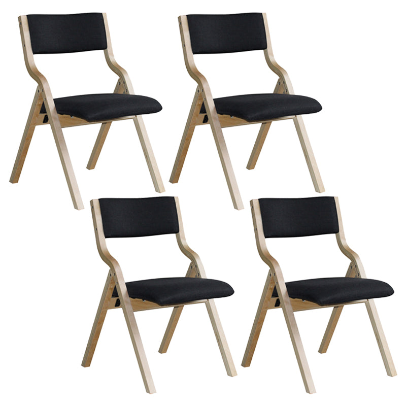 Chaise d'appoint à la maison contemporaine rembourrée, chaise de salle à manger ouverte au fini mat