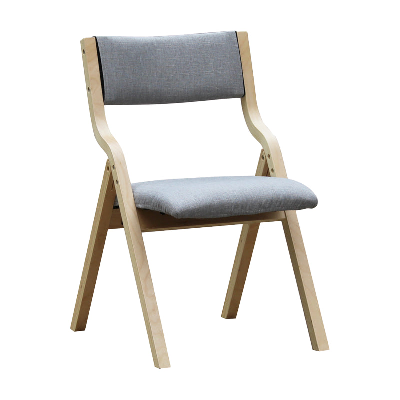 Chaise d'appoint à la maison contemporaine rembourrée, chaise de salle à manger ouverte au fini mat