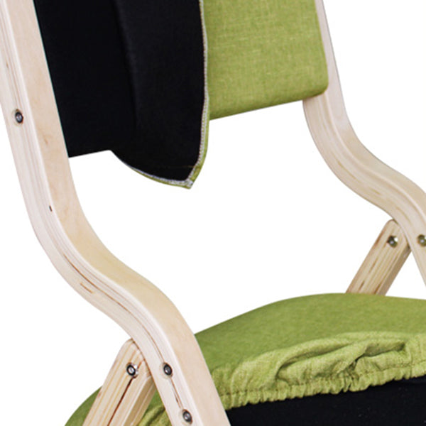 Chaise d'appoint à la maison contemporaine rembourrée, chaise de salle à manger ouverte au fini mat