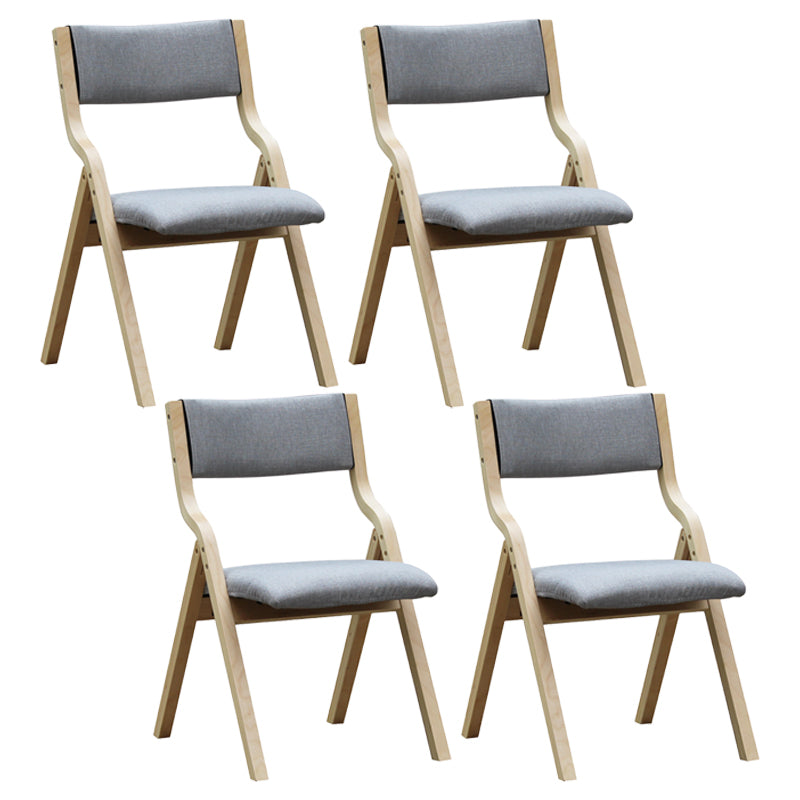 Chaise d'appoint à la maison contemporaine rembourrée, chaise de salle à manger ouverte au fini mat