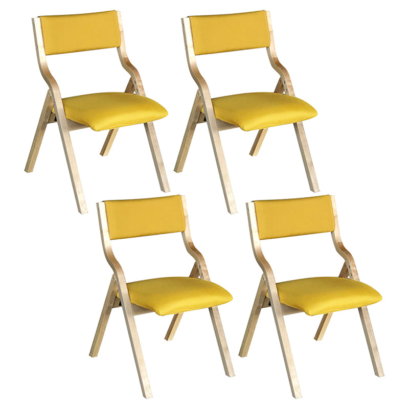 Chaise d'appoint à la maison contemporaine rembourrée, chaise de salle à manger ouverte au fini mat