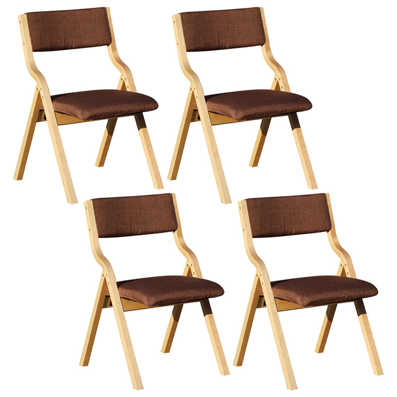 Chaise d'appoint à la maison contemporaine rembourrée, chaise de salle à manger ouverte au fini mat
