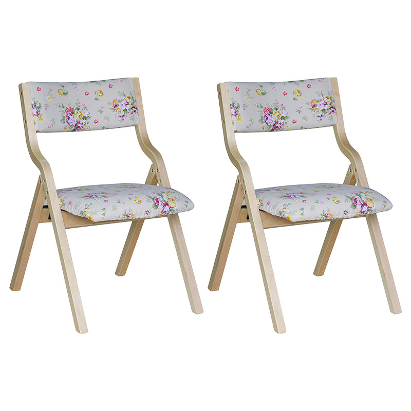 Chaise d'appoint à la maison contemporaine rembourrée, chaise de salle à manger ouverte au fini mat