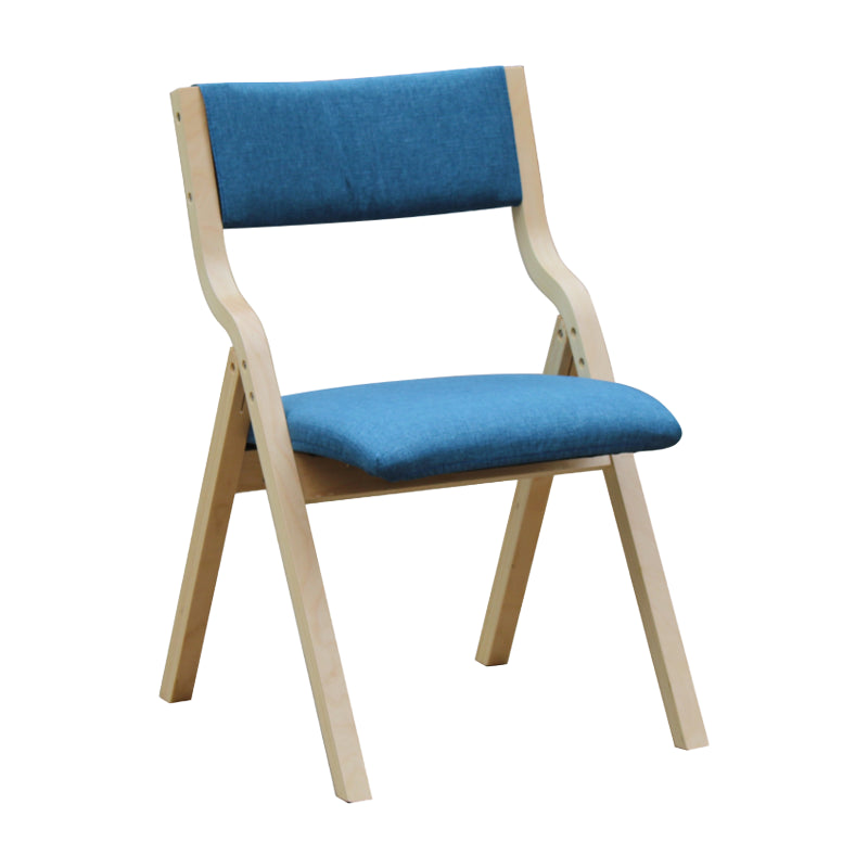 Chaise d'appoint à la maison contemporaine rembourrée, chaise de salle à manger ouverte au fini mat