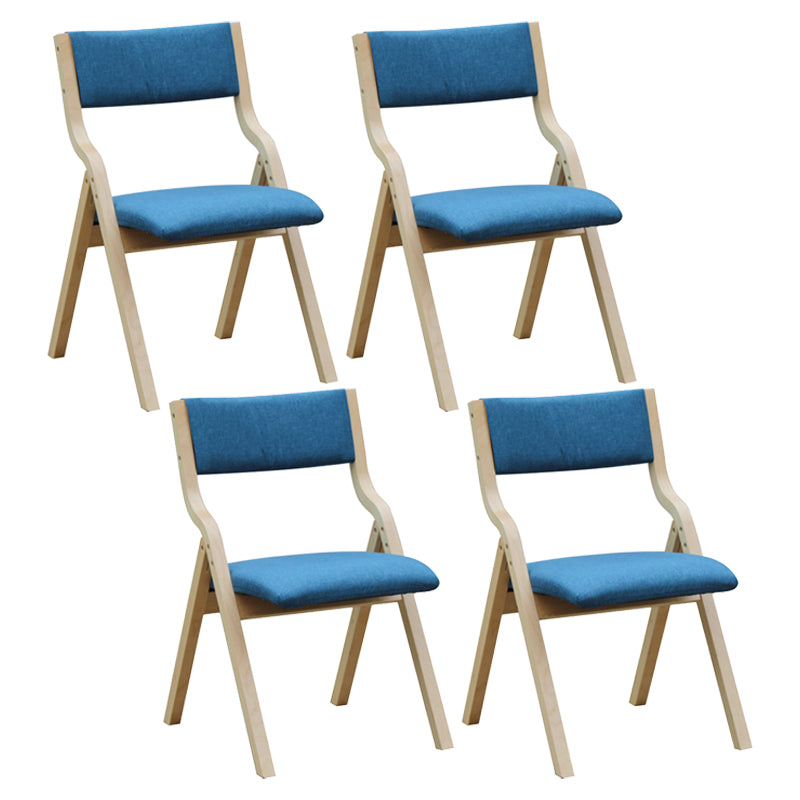 Chaise d'appoint à la maison contemporaine rembourrée, chaise de salle à manger ouverte au fini mat